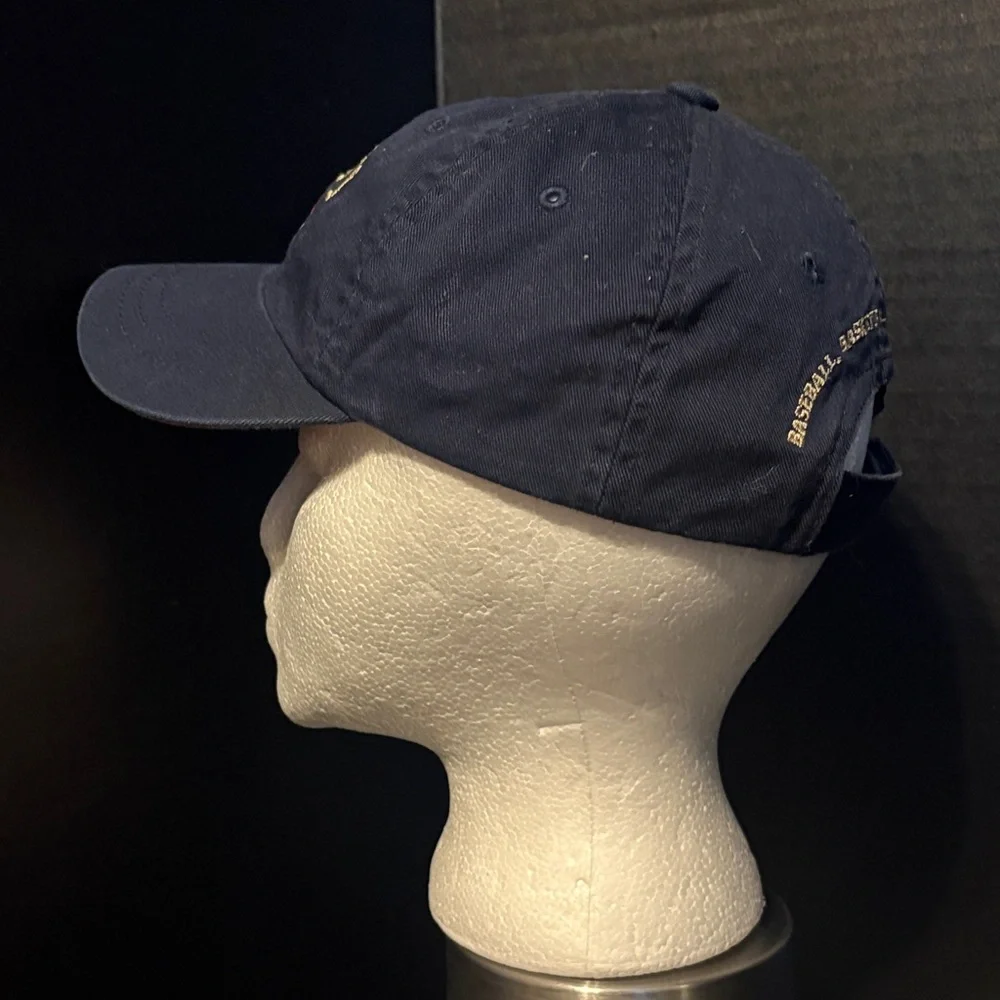 The Children's Place Navy Baseball Cap with Red Trim